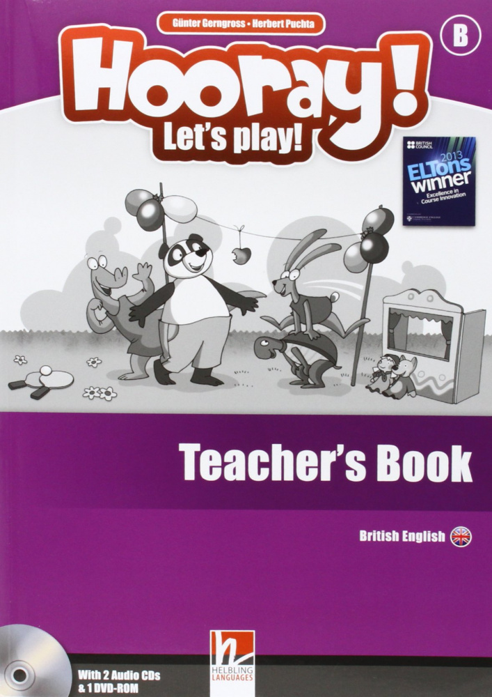 фото Книга hooray! let's play! level b teacher's book + 2 audio cds + dvd-rom helbling languages