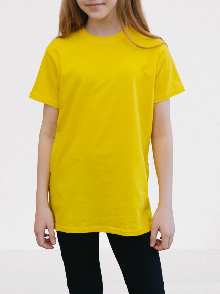 фото Футболка для девочек lideko kids о35-16-б цв. желтый р. 158