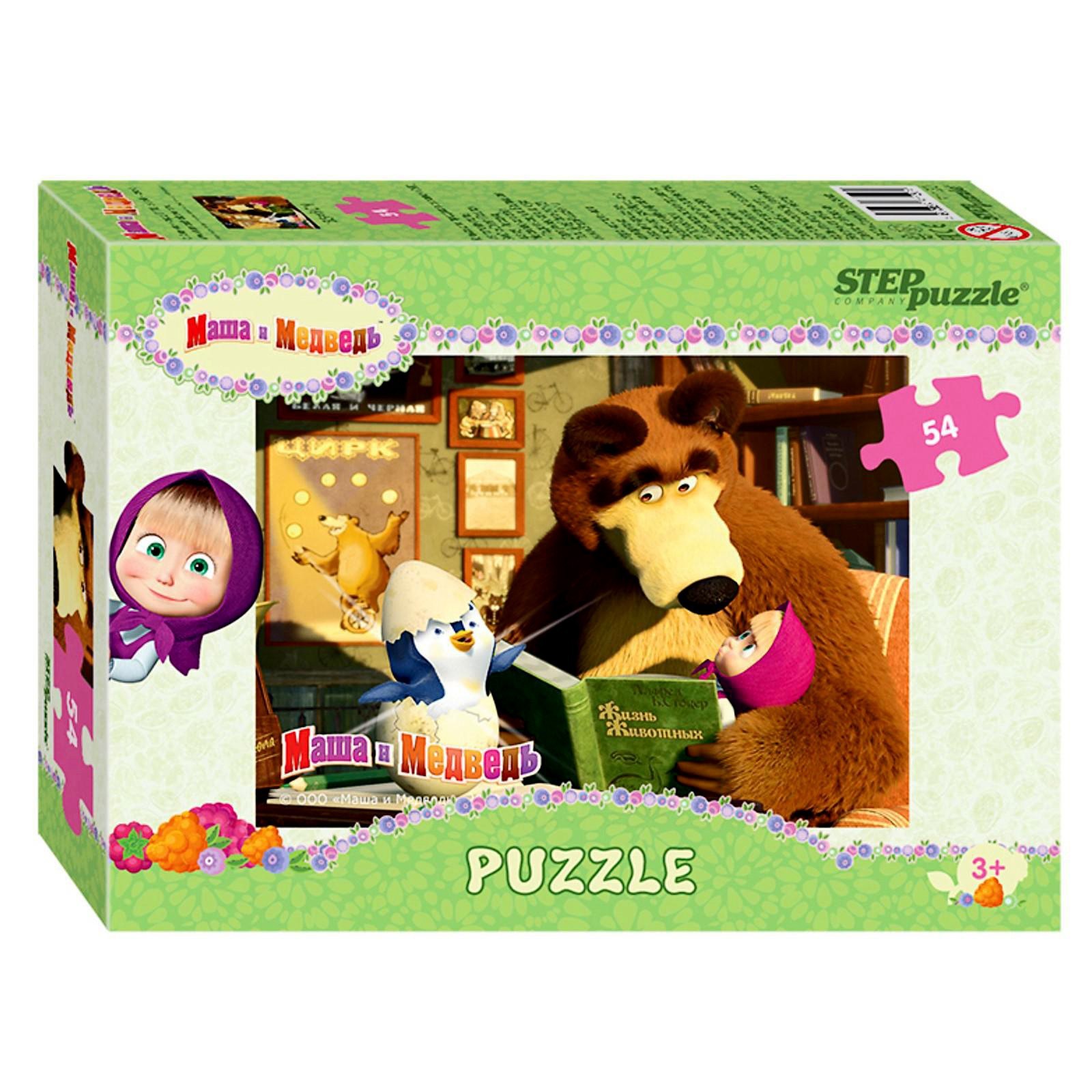 

Пазлы Step Puzzle Маша и Медведь, 54 элемента в ассортименте 780358