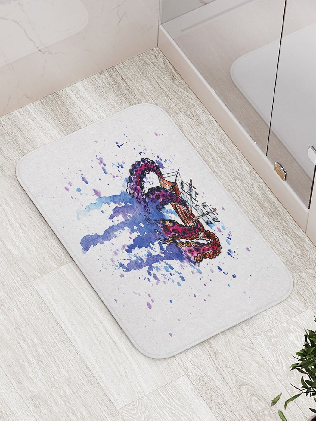 

Коврик противоскользящий для ванной, сауны, бассейна, 77х52 см bath_88776 JoyArty