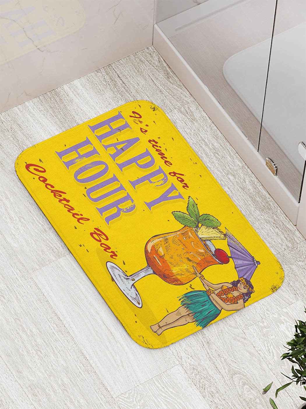 

Коврик противоскользящий для ванной, сауны, бассейна, 77х52 см bath_88712 JoyArty
