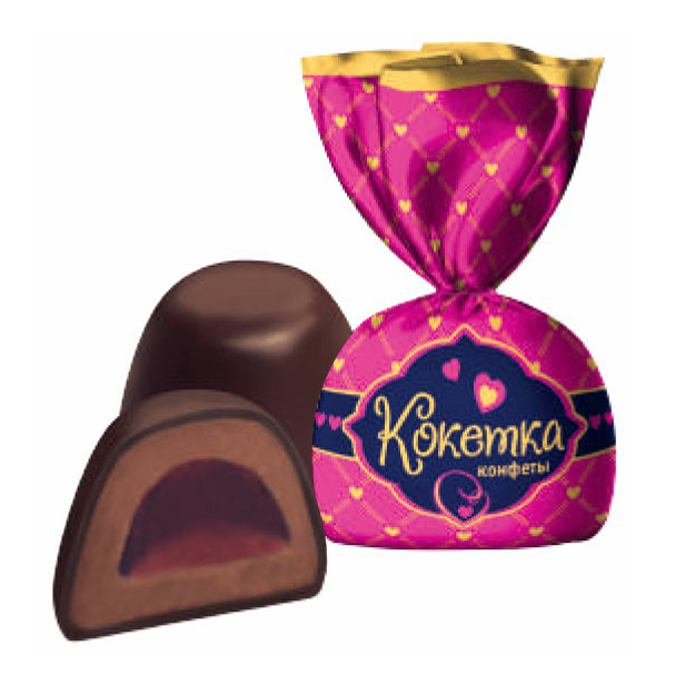 

Конфеты шоколадные Воронежская КФ Кокетка +-500 г