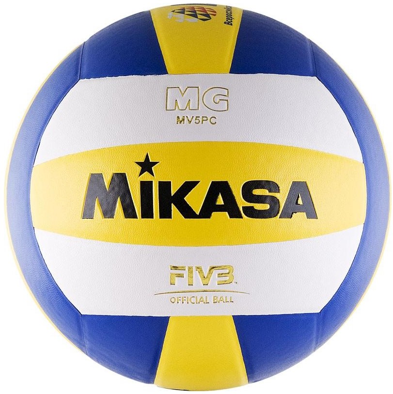фото Волейбольный мяч mikasa mv5pc №5 white/blue/yellow