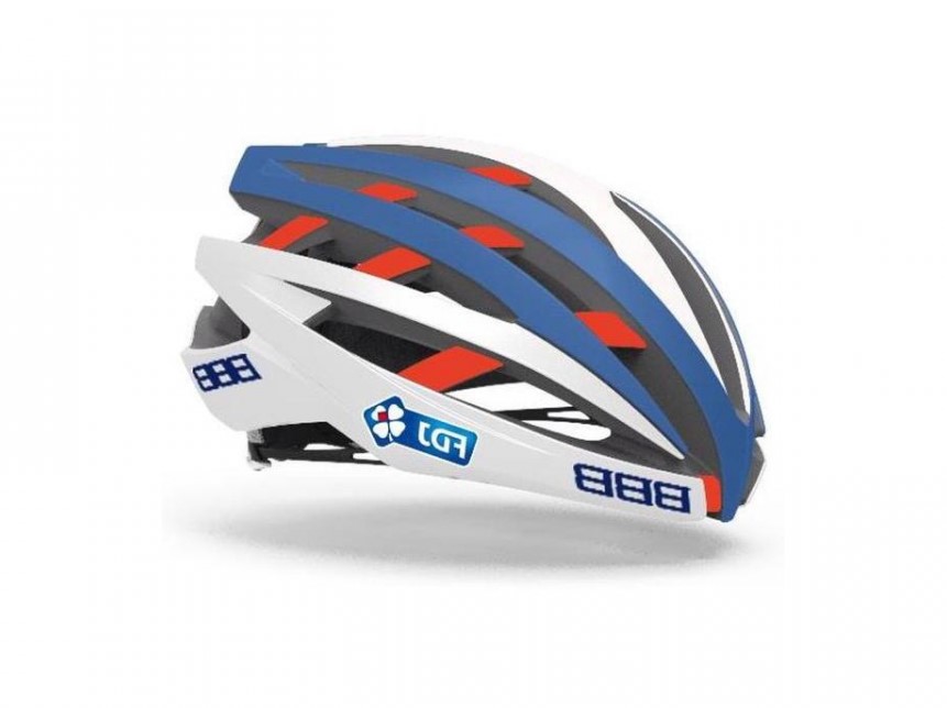 фото Велосипедный шлем bbb icarus team fdj bhe-05, white/blue, l, 58
