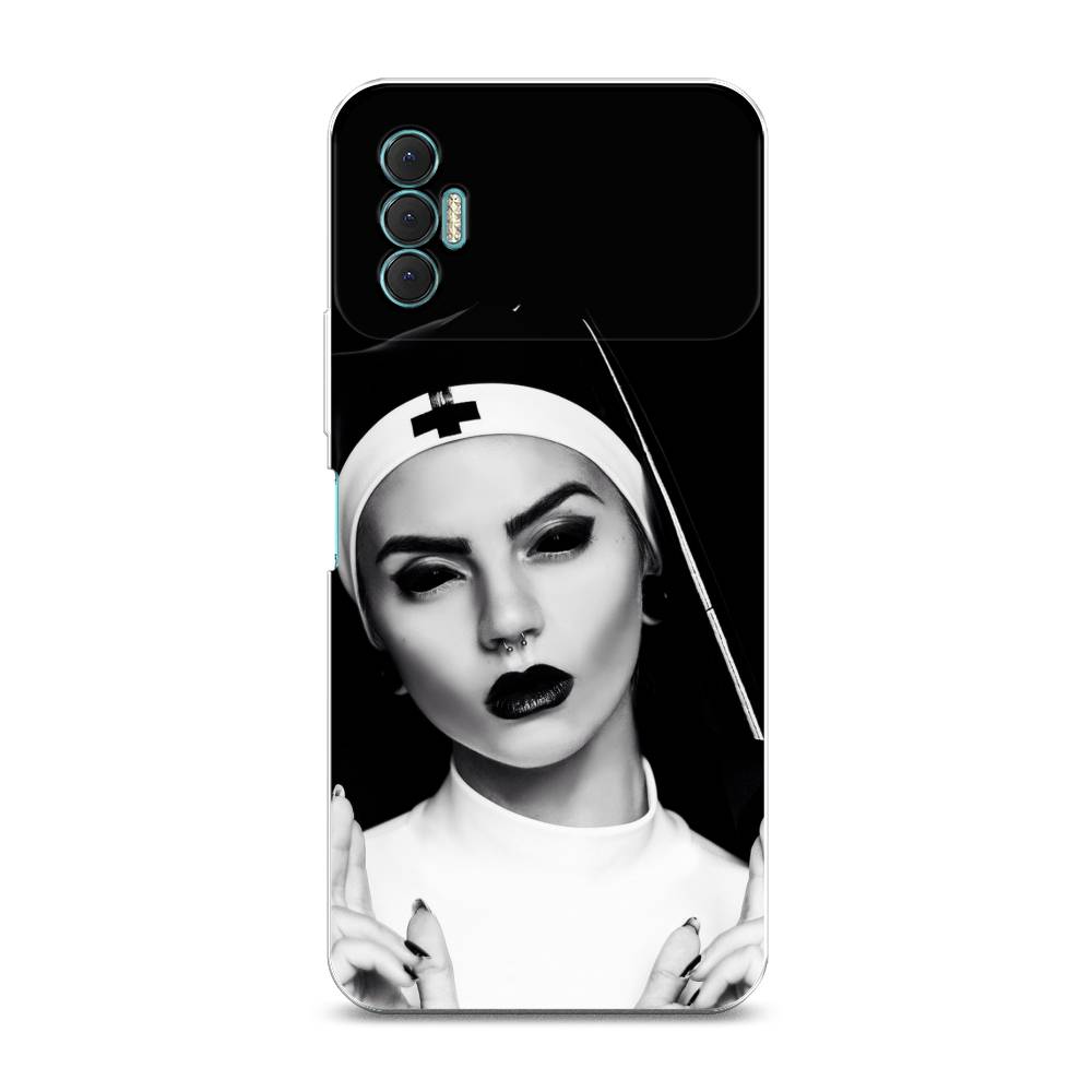 

Чехол Awog на Tecno Spark 8P "Черная монашка", Разноцветный, 301450-9