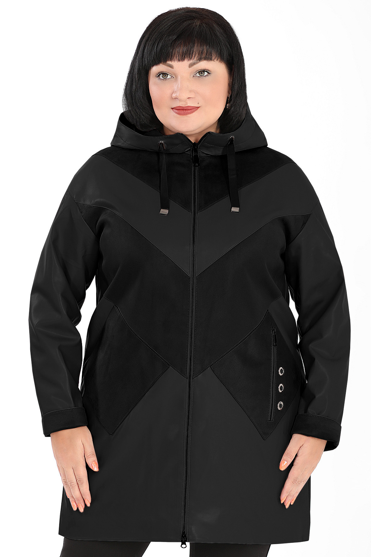

Куртка женская AlmondShop 026 2022.1.С1 черная 48 RU, 026 2022.1.С1