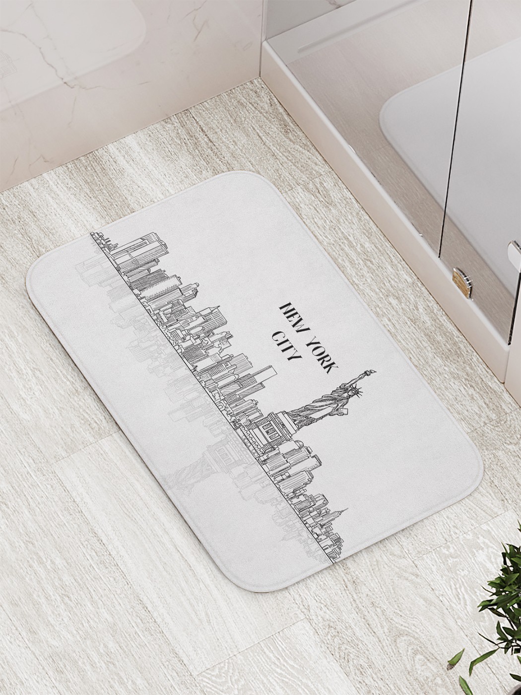 

Коврик противоскользящий для ванной, сауны, бассейна, 77х52 см bath_88578 JoyArty