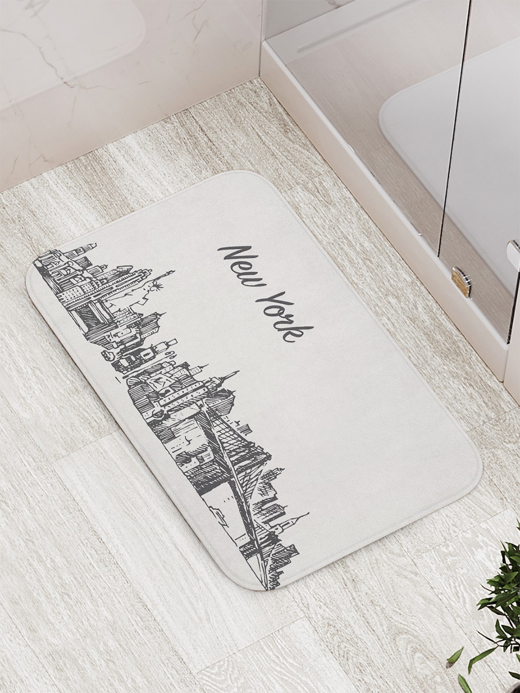 

Коврик противоскользящий для ванной, сауны, бассейна, 77х52 см bath_88573 JoyArty