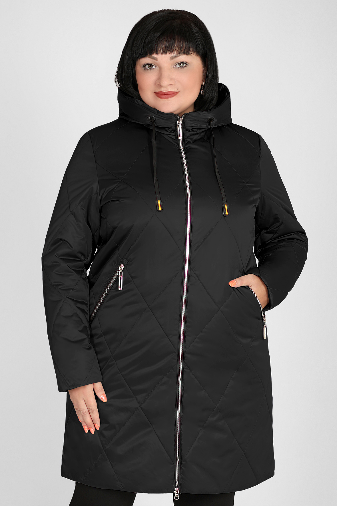 

Куртка женская AlmondShop 02У-53 123.С3 черная 52 RU, Черный, 02У-53 123.С3