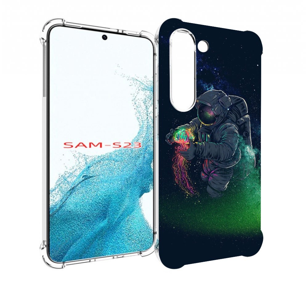 

Чехол MyPads космонавт-с-оружием-арты для Samsung Galaxy S23, Прозрачный, Tocco