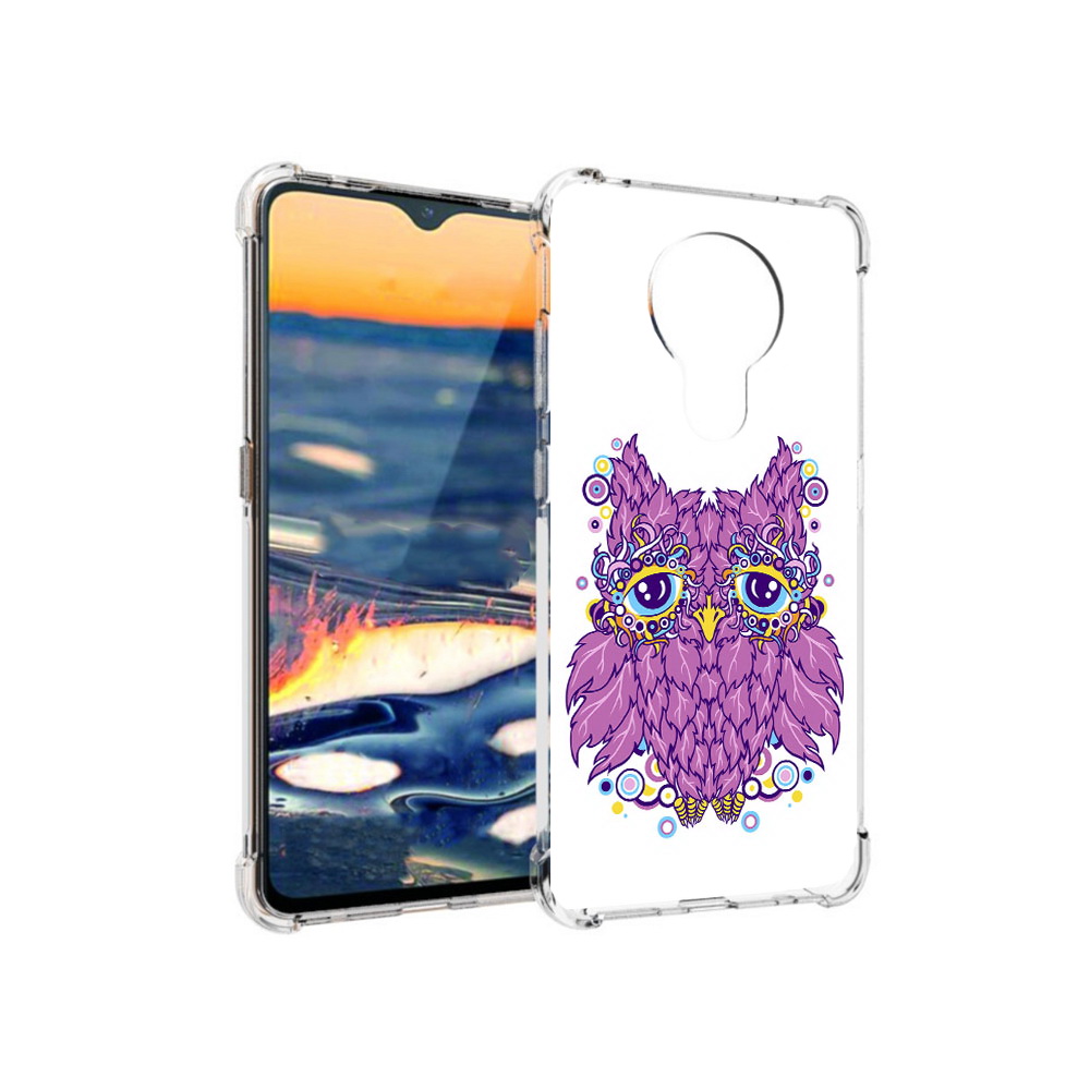

Чехол MyPads Tocco для Nokia 5.3 Розовая сова (PT227052.106.147), Прозрачный, Tocco
