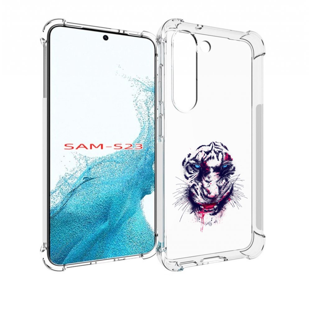 

Чехол MyPads безумный тигр для Samsung Galaxy S23, Прозрачный, Tocco