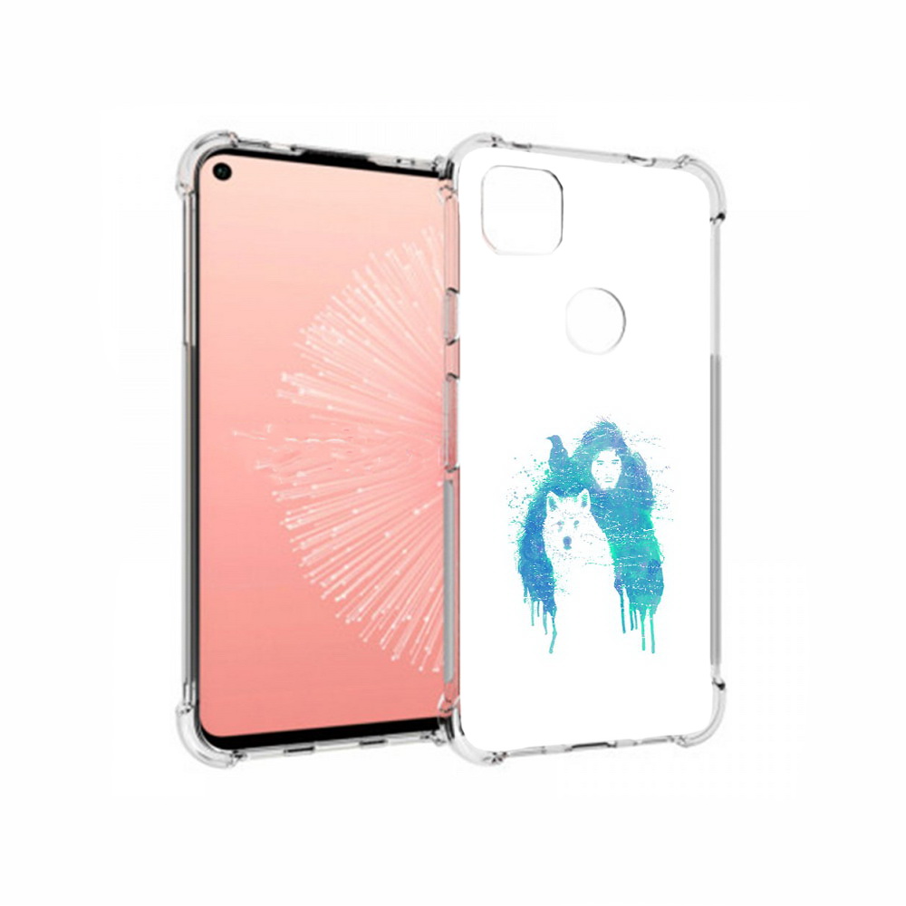 

Чехол MyPads Tocco для Google Pixel 4A джон сноу, Прозрачный, Tocco