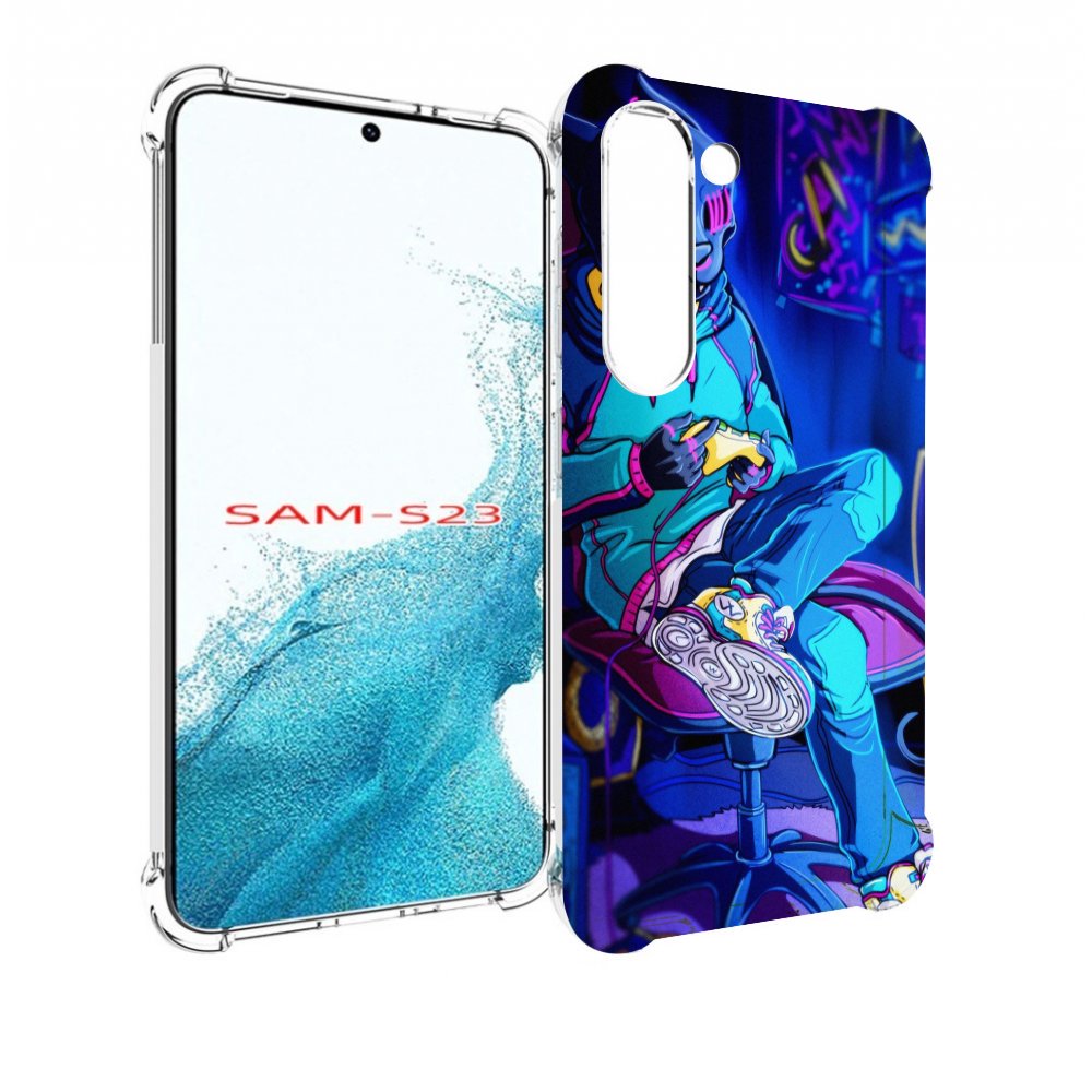 

Чехол MyPads киберпанк игрок для Samsung Galaxy S23, Прозрачный, Tocco