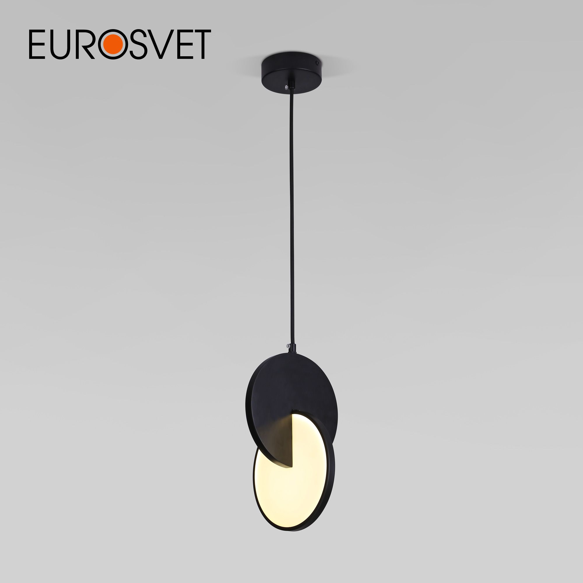 

Подвесной светодиодный светильник Eurosvet Lang 50225/1 LED черный 4200 К