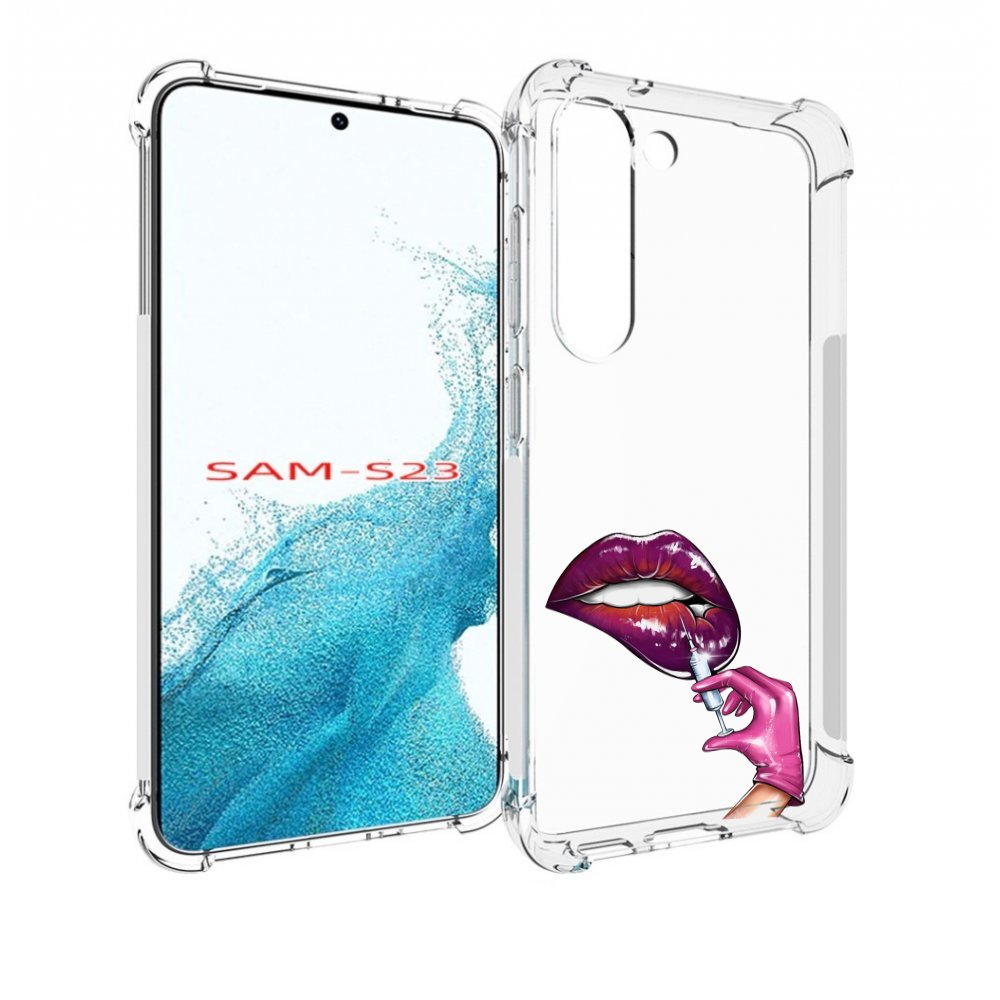 

Чехол MyPads качаем-губы для Samsung Galaxy S23, Прозрачный, Tocco