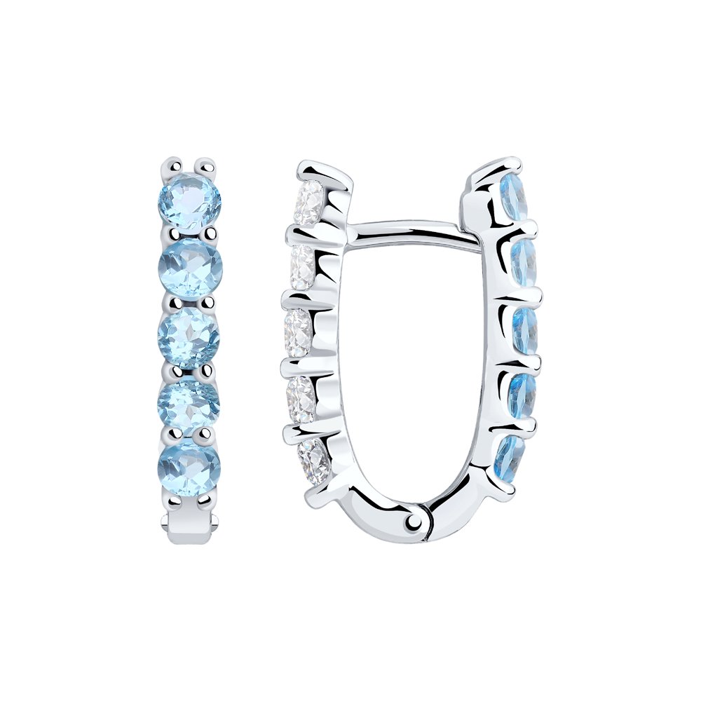 

Серьги из серебра с топазом SOKOLOV 92022285, 92022285