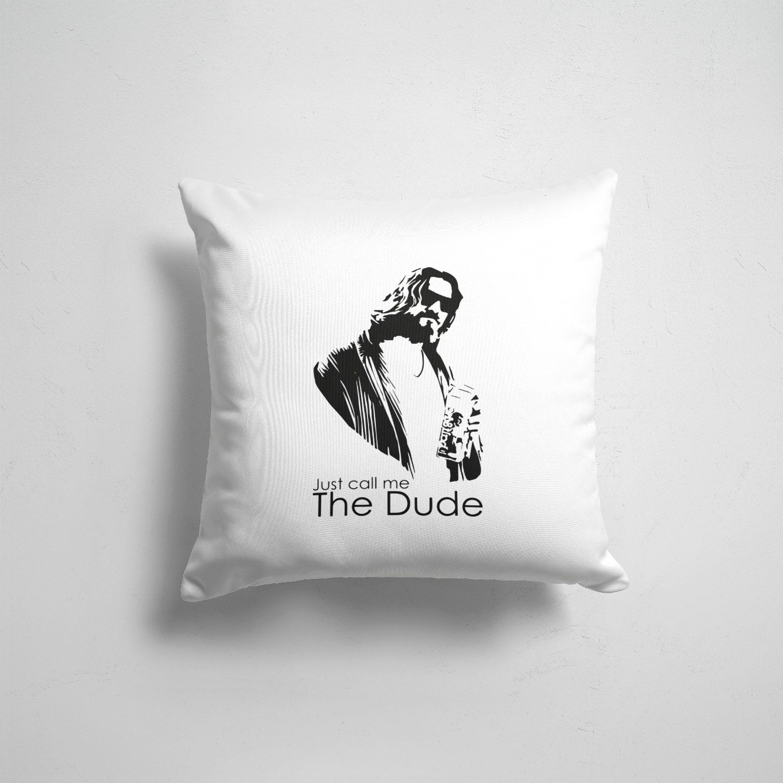 

Подушка декоративная 45х45см Фильмы Большой Лебовски Just call me the Dude, Разноцветный