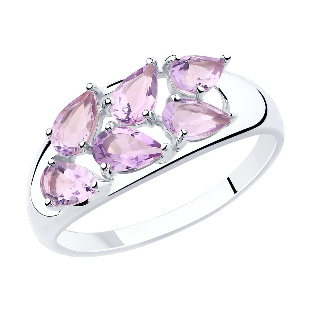 

Кольцо из серебра р. , SOKOLOV 92011819, аметист, 92011819