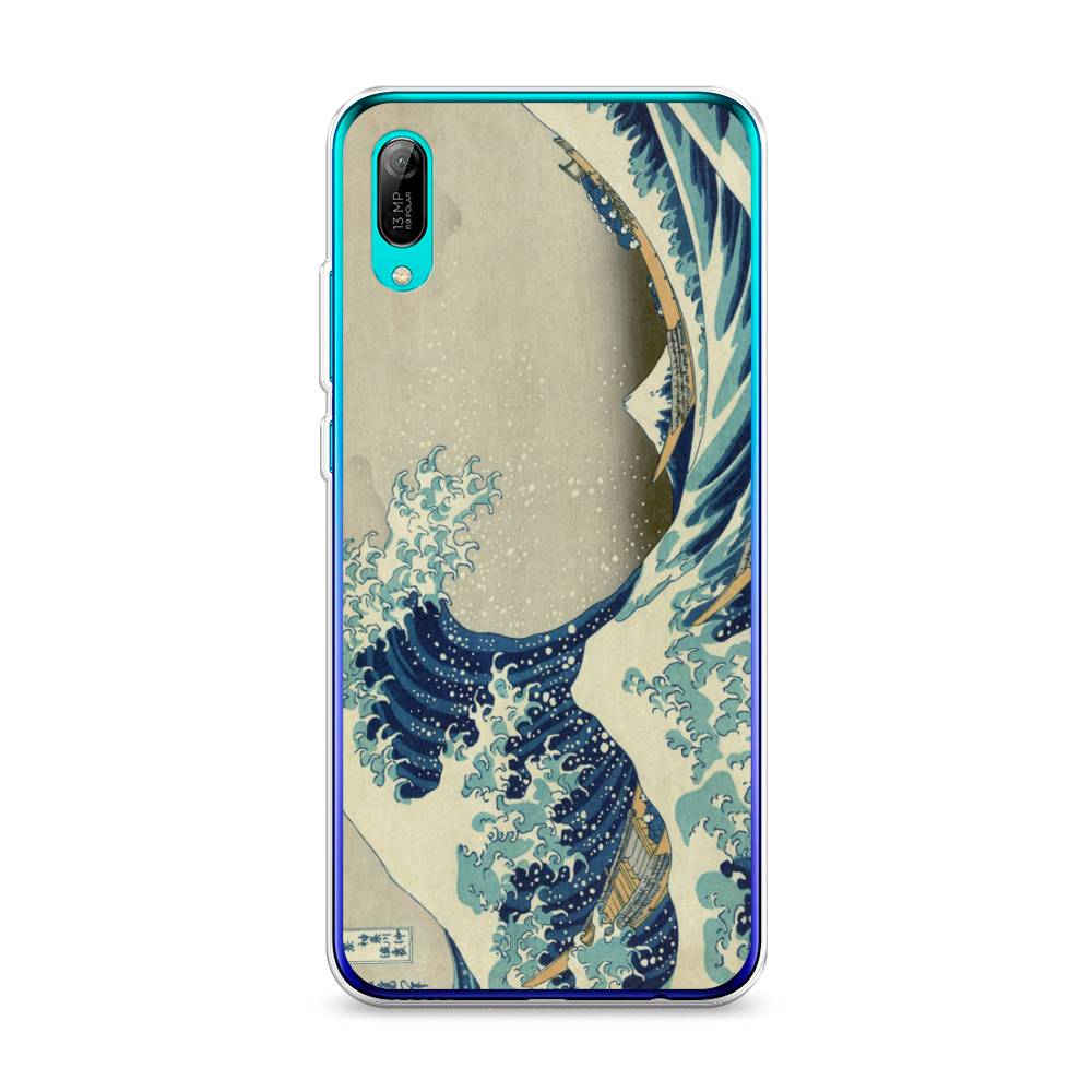 фото Чехол awog "большая волна в канагаве" для huawei y6 pro (prime) 2019