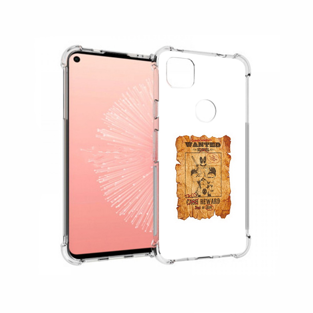 

Чехол MyPads Tocco для Google Pixel 4A дедпул, Прозрачный, Tocco