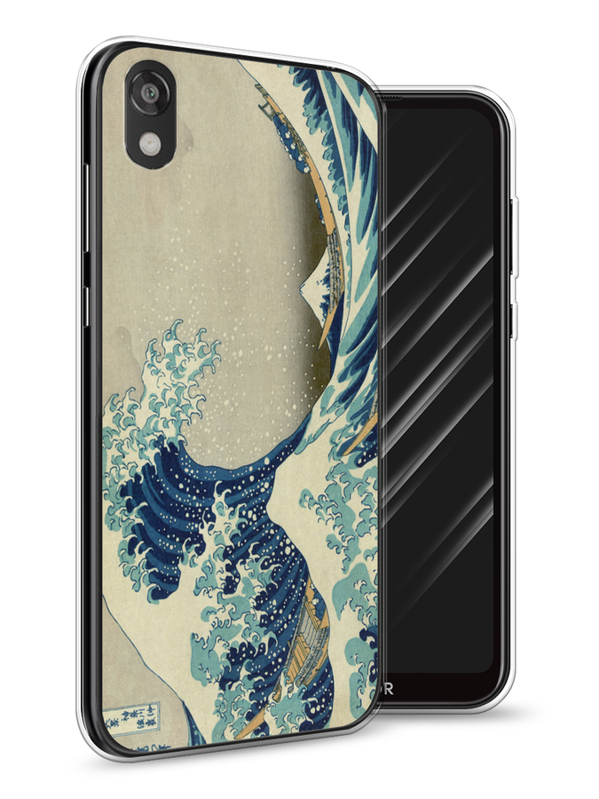 

Чехол Awog на Huawei Y5 2019 "Большая волна в Канагаве", Серый;синий;голубой, 69050-9