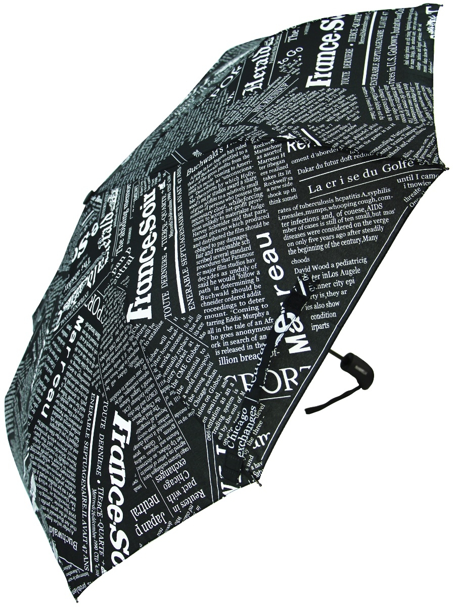 

Зонт женский RainBrella 181-9 черный, 181-9