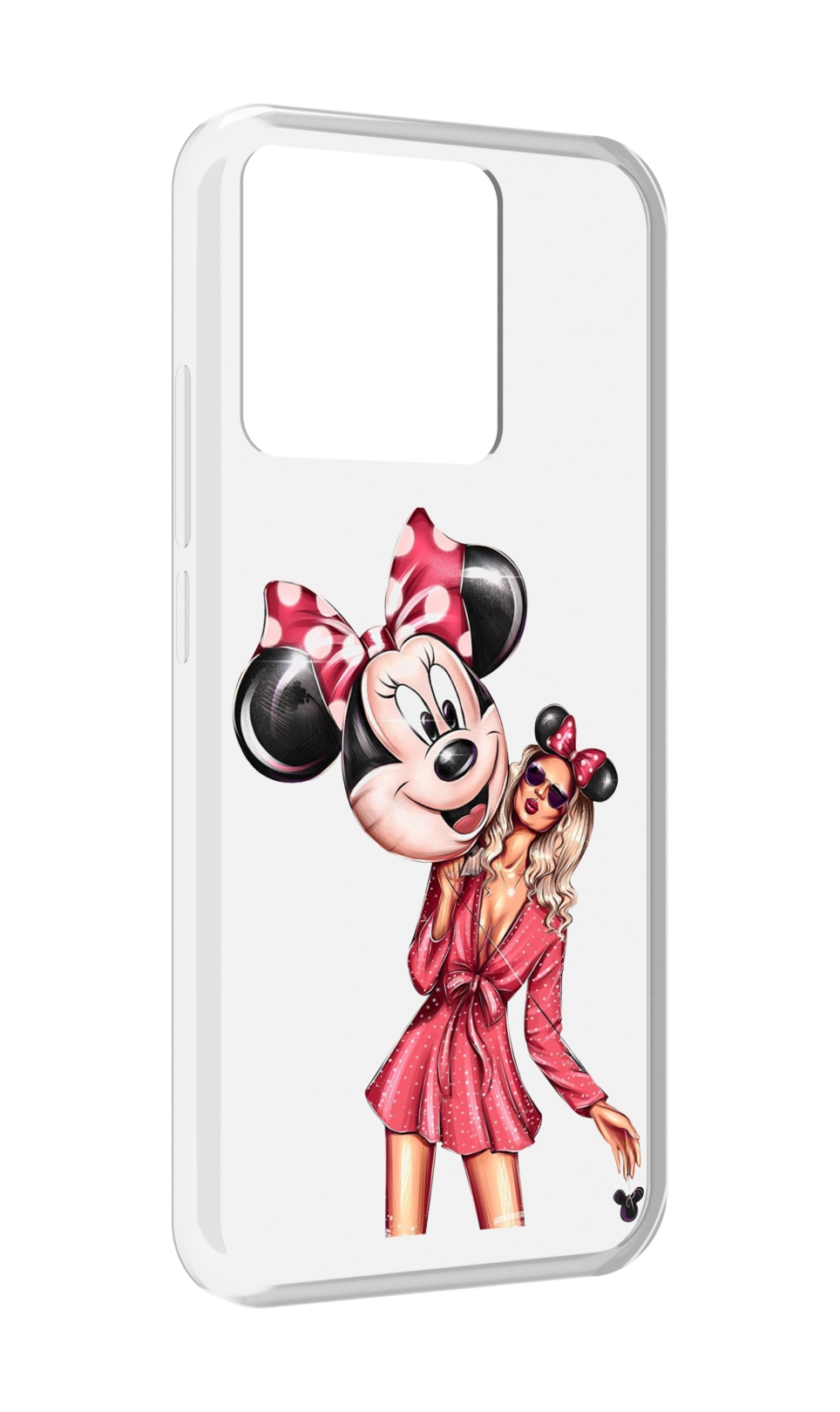 

Чехол MyPads Tocco для Xiaomi Redmi 10A девушка-с-шариком женский, Прозрачный, Tocco