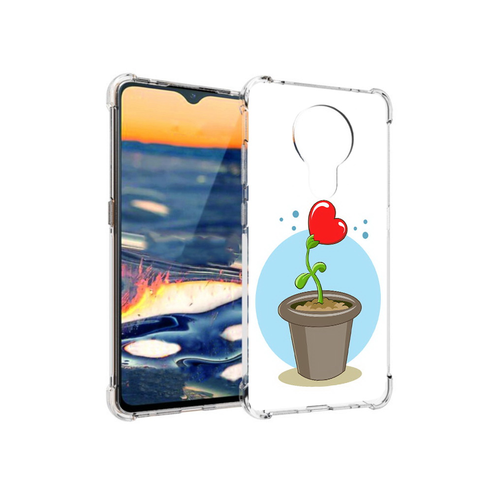 

Чехол MyPads Tocco для Nokia 5.3 Растение любви 14 февраля (PT227052.106.145), Прозрачный, Tocco