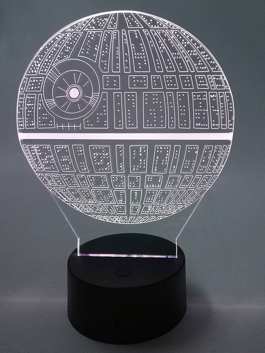 

3D-ночник StarFriend Звездные войны Звезда Смерти Star Wars 19 см, Звездные войны Звезда Смерти Star Wars