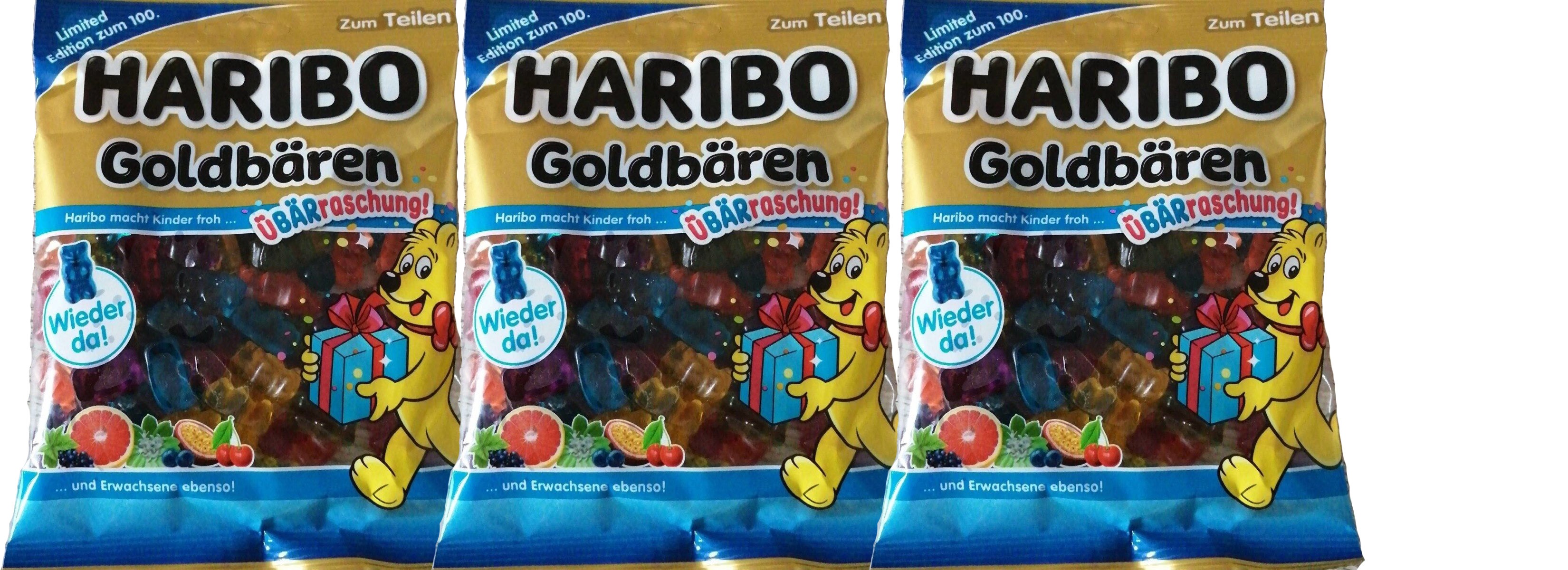 Мармелад жевательный Haribo Золотые жевательные мишки, 3 шт по 200 г