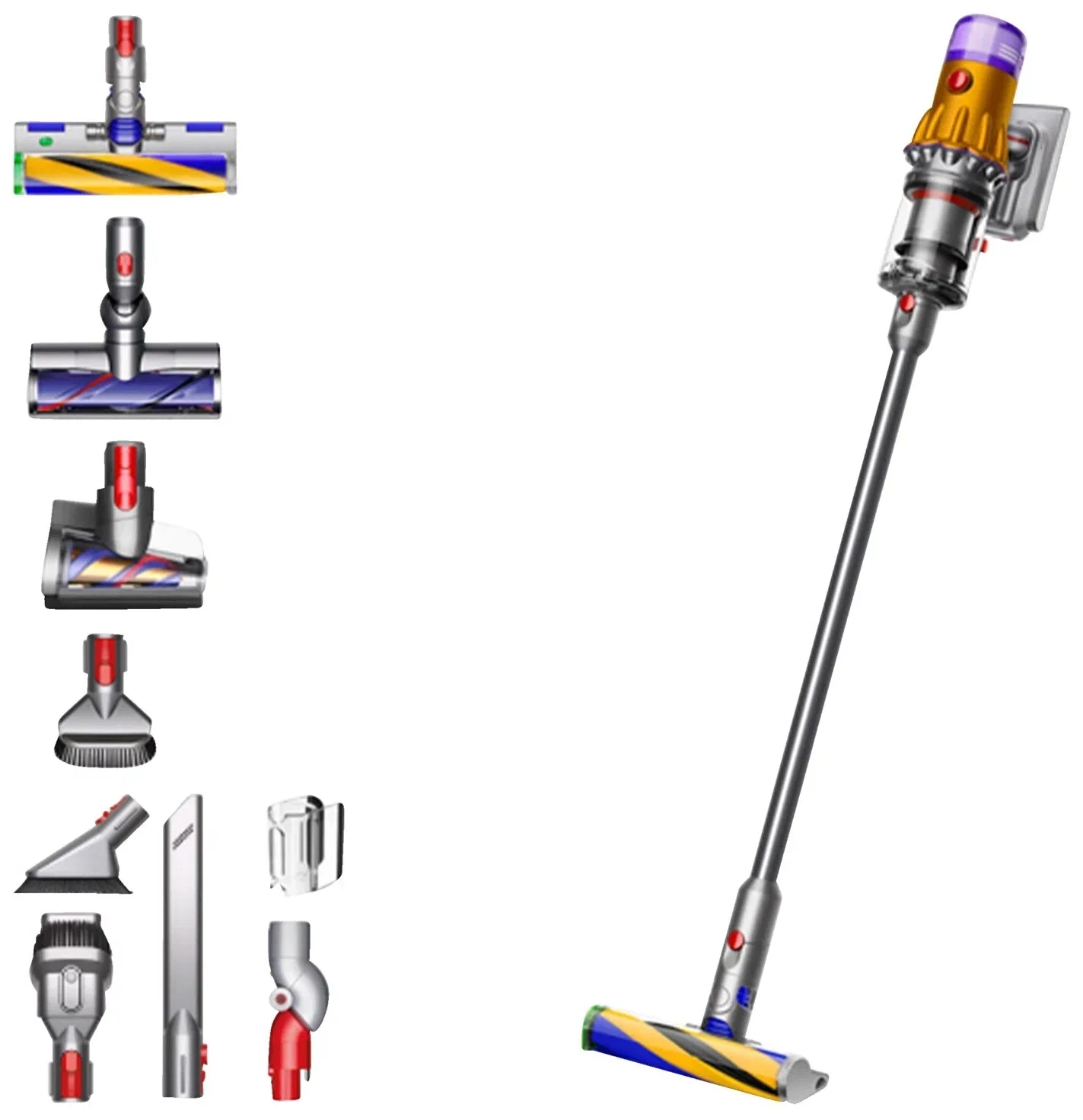 

Пылесос Dyson V12 оранжевый, серый, V12