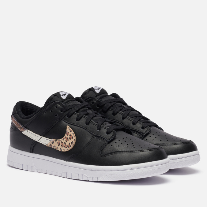 фото Кроссовки женские nike wmns dunk low se animal instinct черные 36 eu