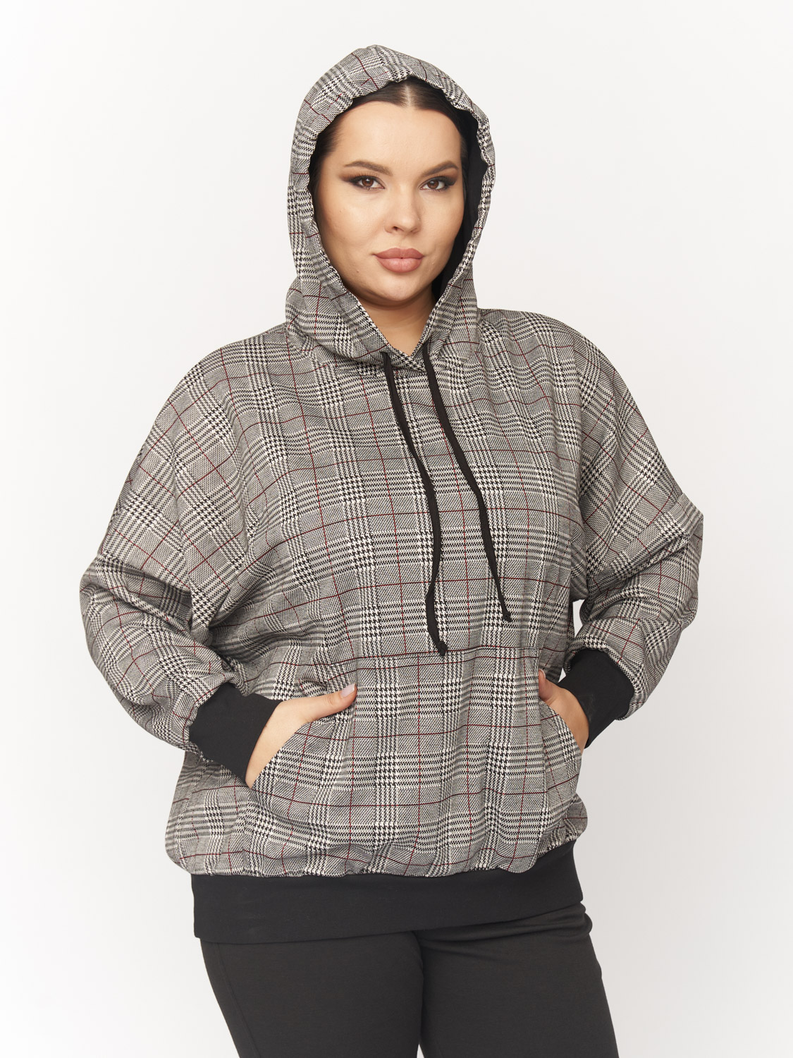 Худи женское ZORY ZDG00108 серое 72-74 RU