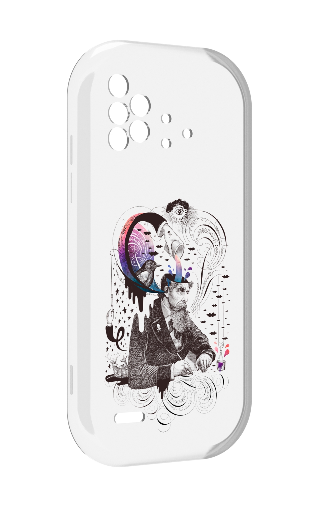 

Чехол MyPads абстракция думающий мужчина для UMIDIGI Bison X10 / X10 Pro, Прозрачный, Tocco