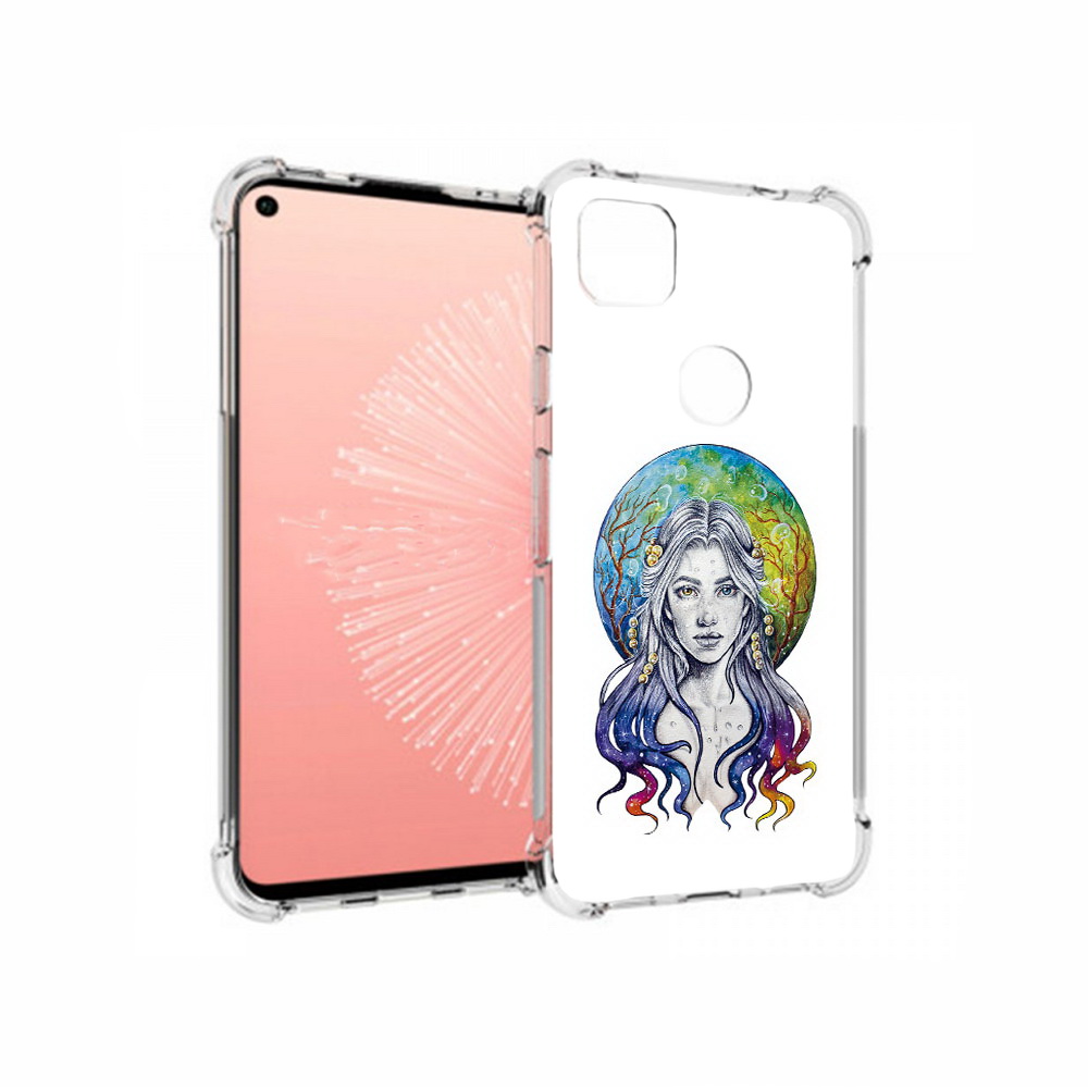 Чехол MyPads Tocco для Google Pixel 4A девушка с красивыми волосами