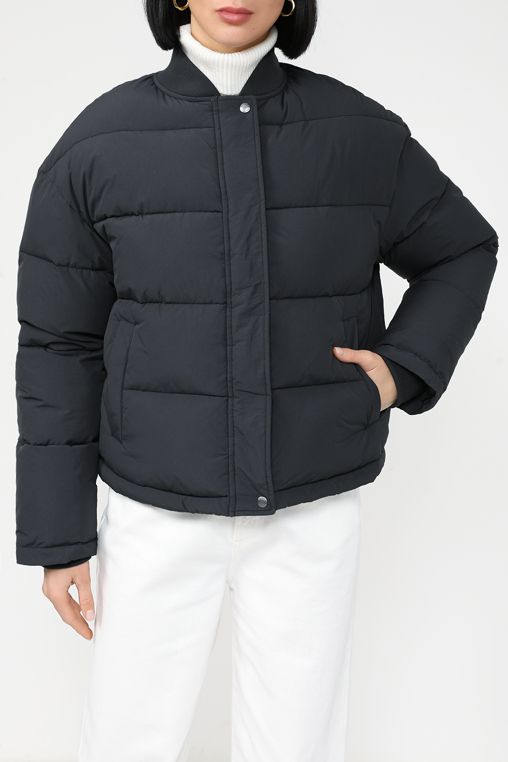 

Куртка женская Belucci BL23129239 черная 48 RU, Черный, BL23129239