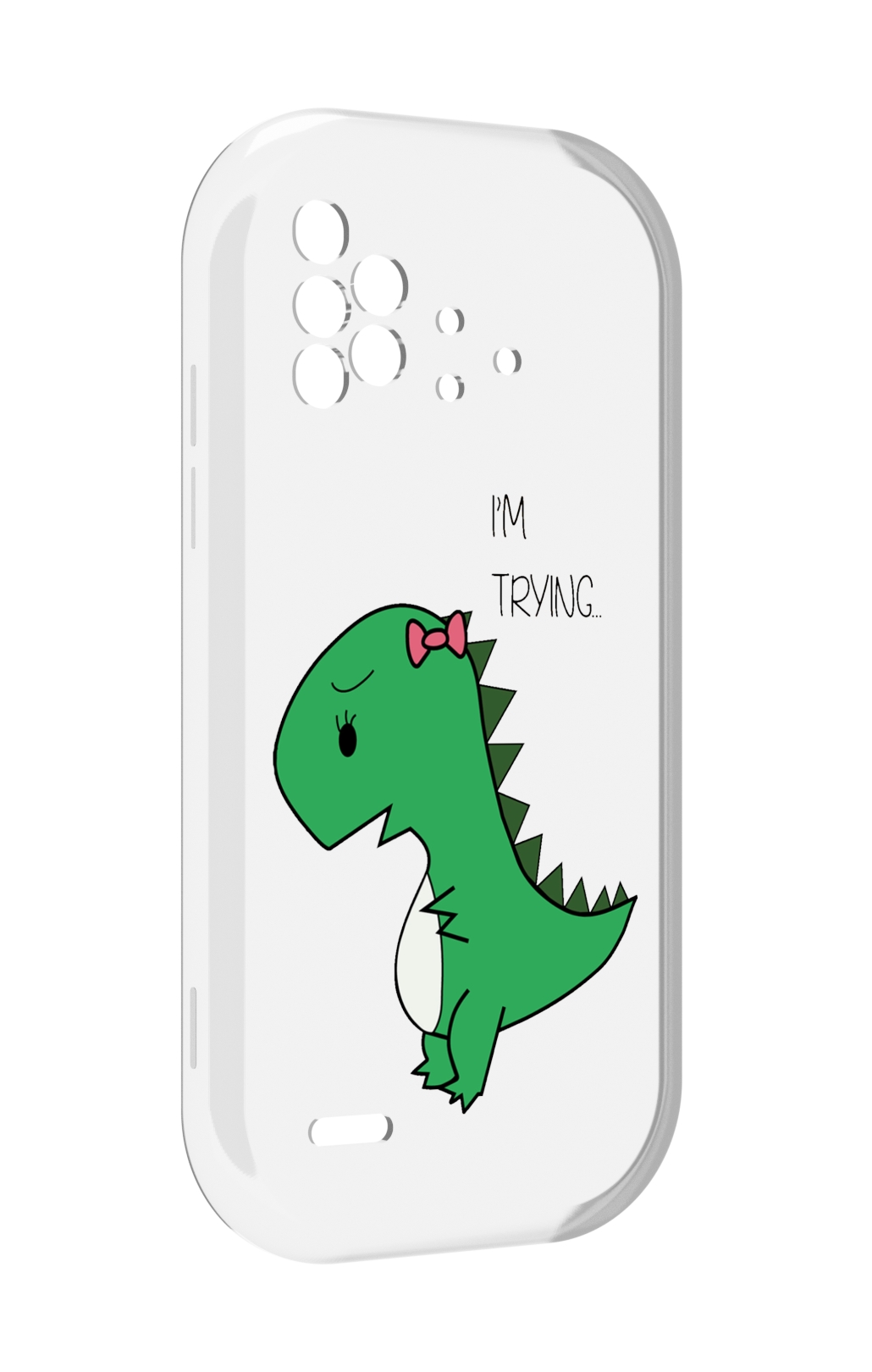 

Чехол MyPads динозаврик-девочка для UMIDIGI Bison X10 / X10 Pro, Прозрачный, Tocco