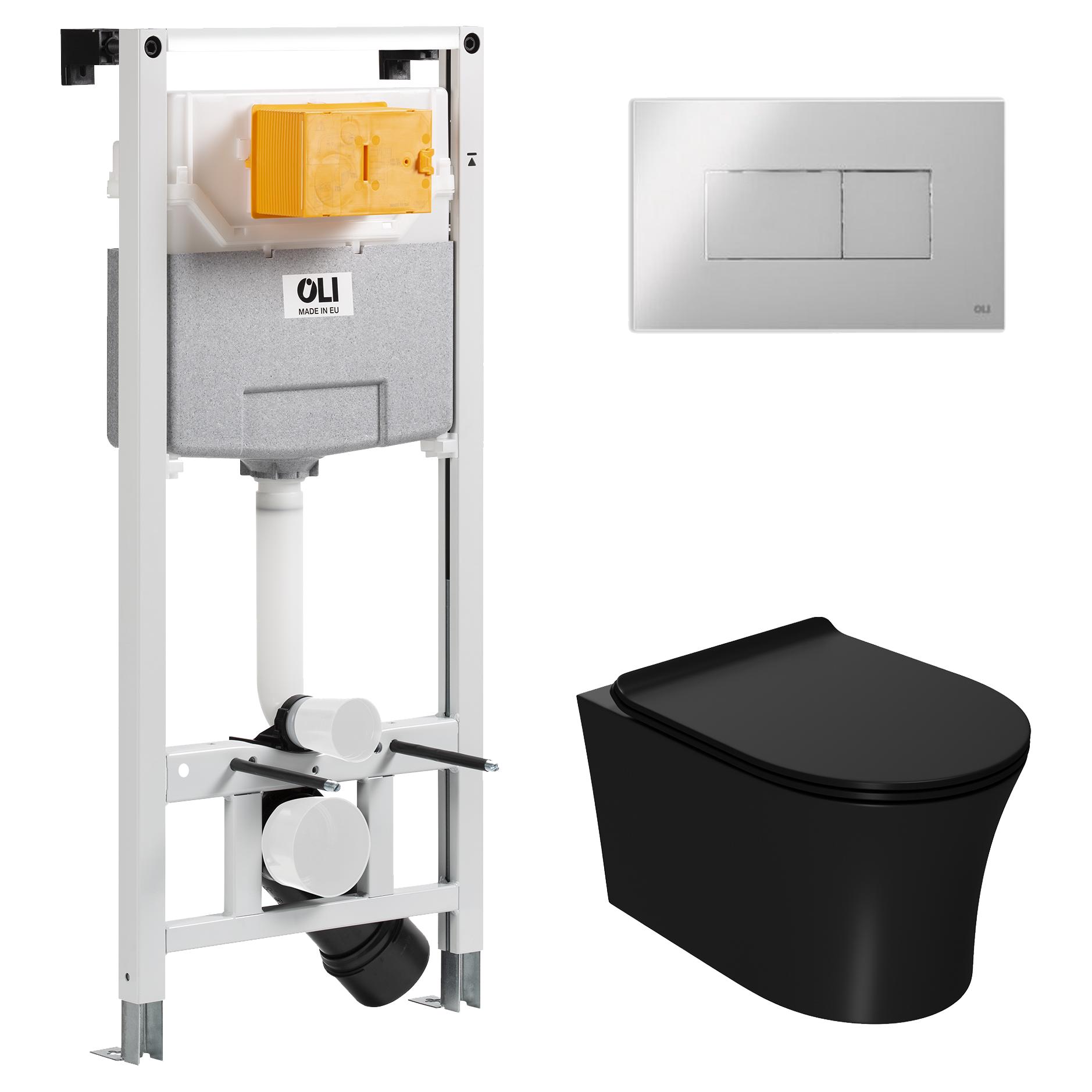 Комплект: унитаз, сиденье, инсталляция, панель смыва Point 879235pKA00+PN41711BM