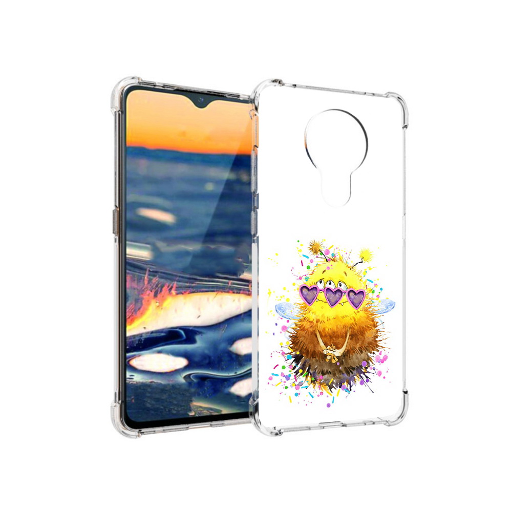 

Чехол MyPads Tocco для Nokia 5.3 Пушитый шмель (PT227052.106.143), Прозрачный, Tocco