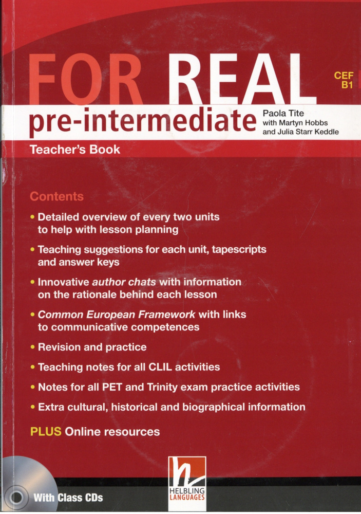 

Книга For Real Pre-Intermediate Teacher's Pack (TB + TRB) with CD/CD-ROM