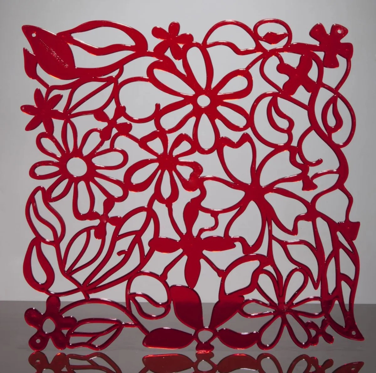 фото Комплект декоративных панелей jilda цветы k/nz106red, красный