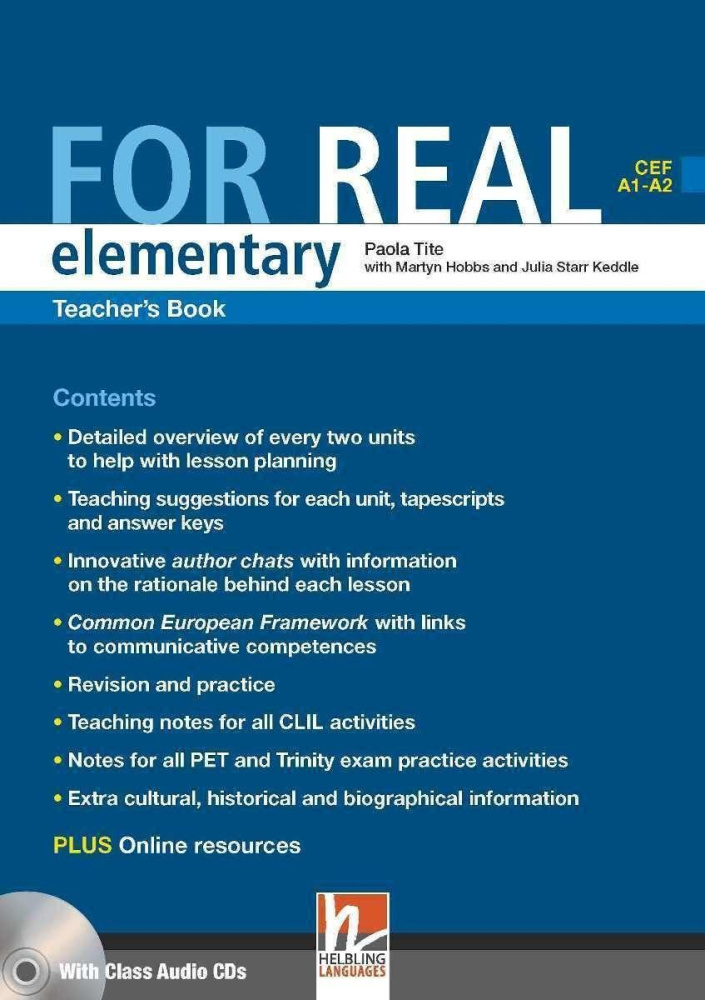 

Книга For Real Elementary Teacher's Pack (TB + TRB) with CD/CD-ROM