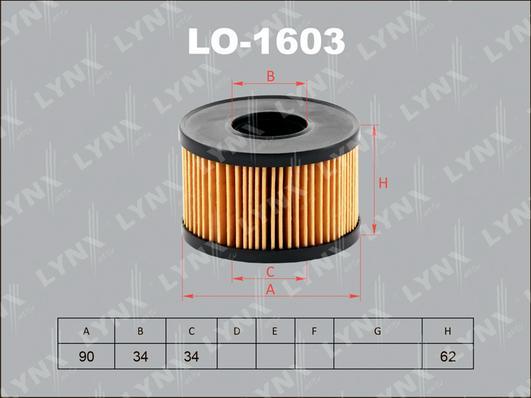 

Фильтр масляный LO-1603