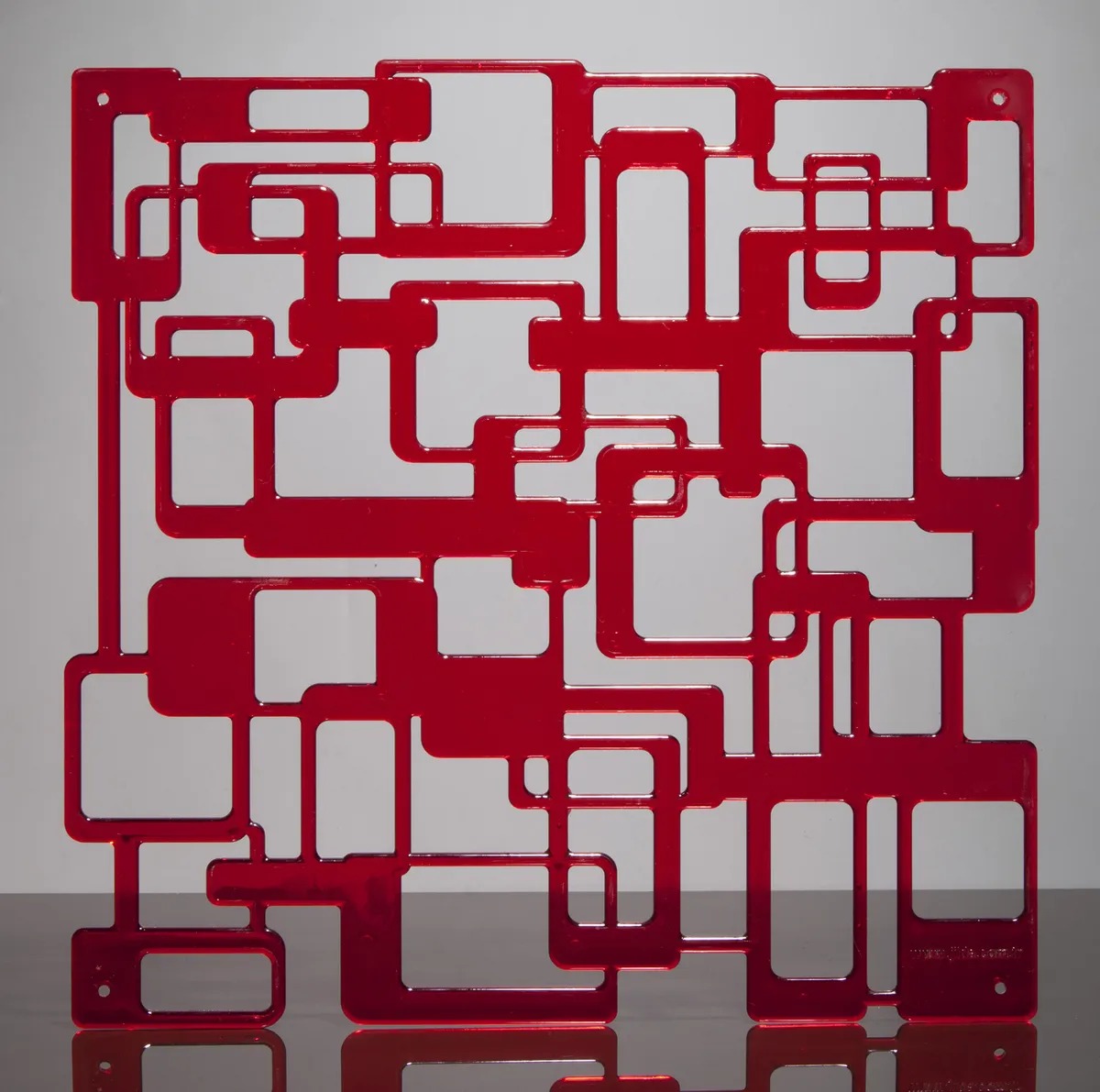 Комплект декоративных панелей Jilda Лабиринт K/LM506Red, цвет красный