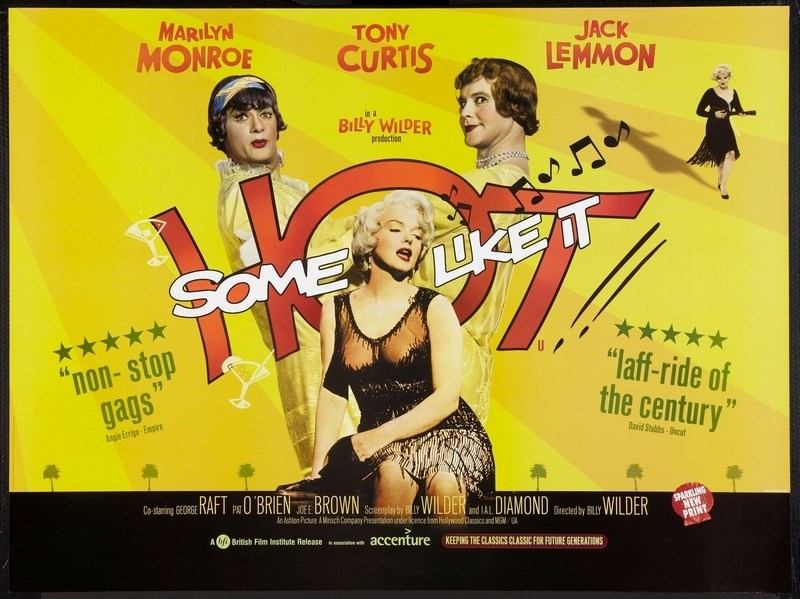 

Постер к фильму "В джазе только девушки" (Some Like It Hot) 50x70 см
