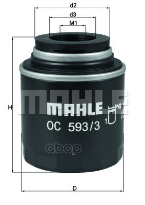 

Фильтр масляный KNECHT/MAHLE OC5933