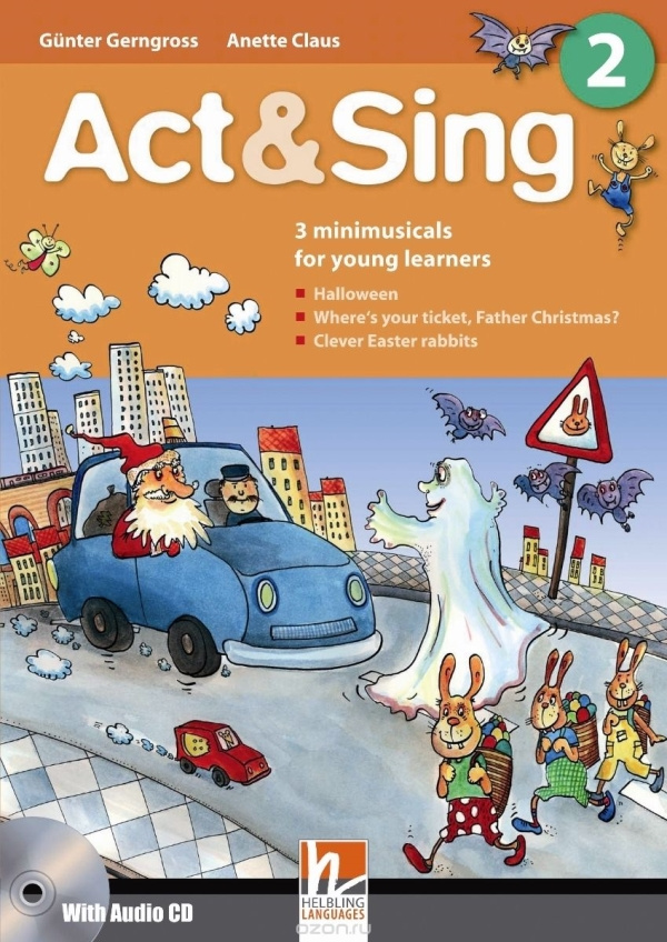 фото Книга act & sing 2 with audio cd helbling languages