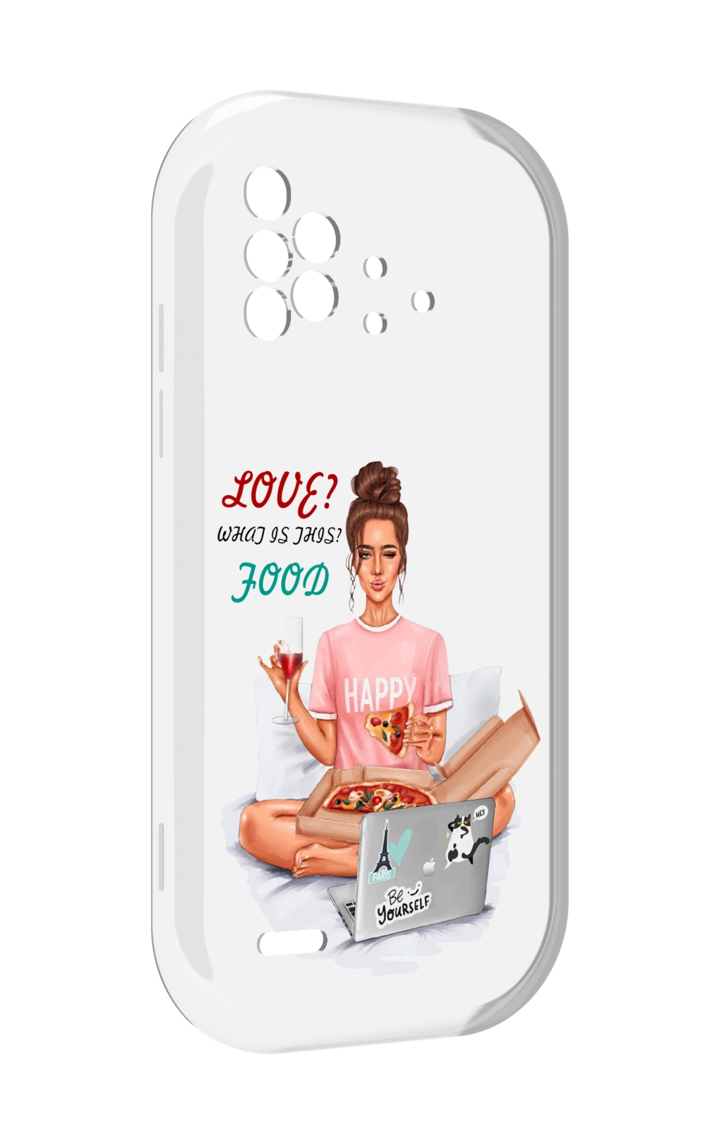 

Чехол MyPads девушка-с-ноутбуком женский для UMIDIGI Bison X10 / X10 Pro, Прозрачный, Tocco
