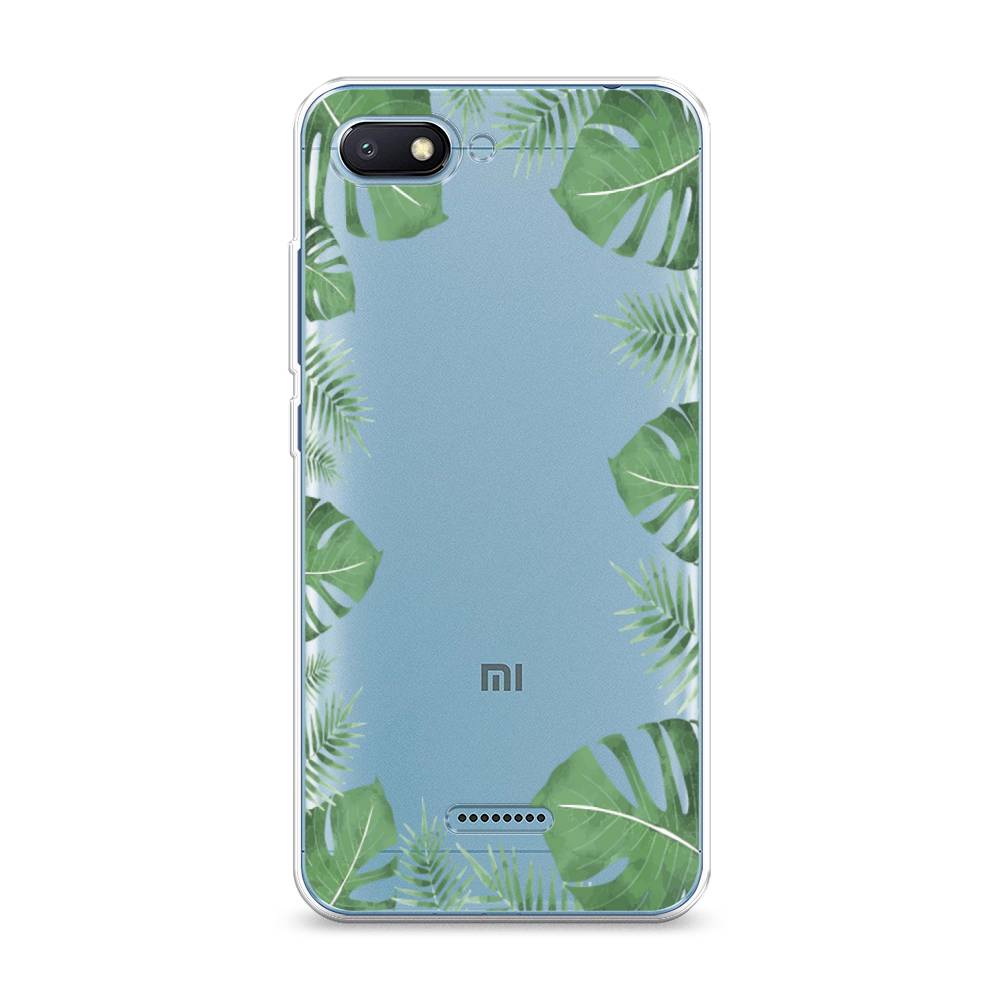

Чехол Awog на Xiaomi Redmi 6A "Листья папоротника рамка", Разноцветный, 34150-8
